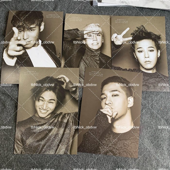 2016年BigBang 拍立得日曆小卡嚴選周邊，完整配齊日版welcoming