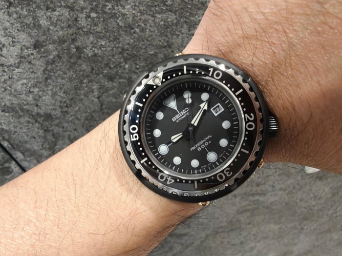 【美好時光】斷捨離！SEIKO精工SBDX011 一千米罐頭改原廠SBDX005面盤、外圈、護甲！個人珍藏品 不玩了