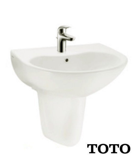 【阿貴不貴屋】 TOTO衛浴 LW240CJU 面盆 短腳臉盆 洗臉盆 搭配原廠龍頭 TLS03301PD