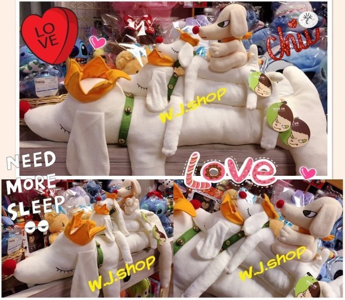 現貨))日本正版奈良美智yoshitomo nara 夢遊狗青森犬皇冠狗手腳