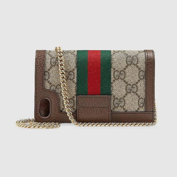 精選二手GUCCI Ophidia GG 523163 鏈條包 手機包 現貨