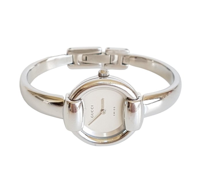 GUCCI 經典款 1400L 系列 ，【白色錶盤】， 瑞士製 時尚女腕錶，功能正常 保證真品 超級特價便宜賣