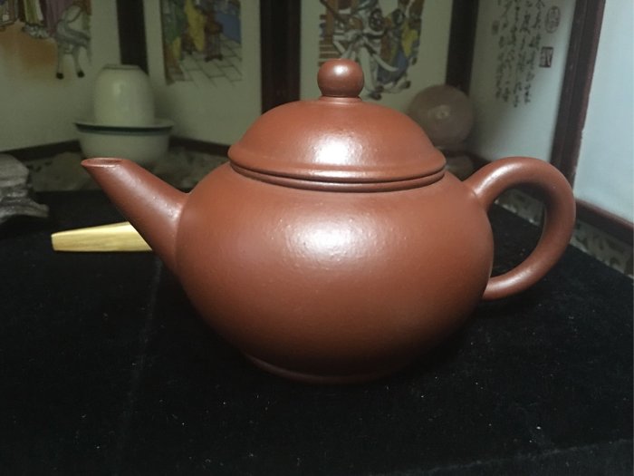皇室御用精品紫砂館@全手工標準壺.中國宜興1966.古陽羨龍窯燒.朱