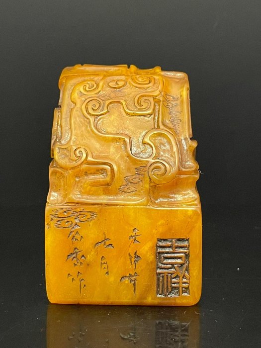 寿山石田黄石凍石印章2点セット289 g TA1152 寿山石田黄石凍石印章2点セット289 g TA1152