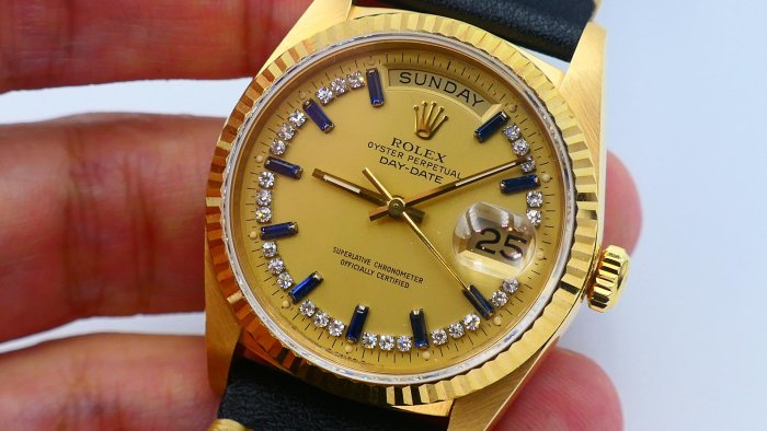 【美好時光】個人收藏釋出!ROLEX勞力士藍寶冰糖18038超美品! ( 1803 18238 118238參考)