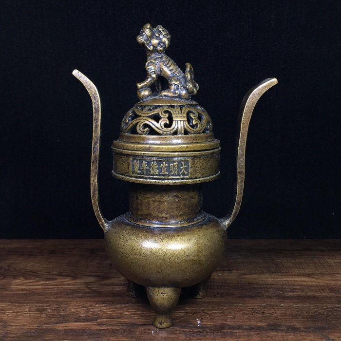 【三生藏】古董品 香爐 唐物 中国古美術 古工芸 明時代 古銅製 花卉紋 宣德爐 精密細工 熏香具 置物 擺件 賞物 三生藏古董品 香爐 唐物 中国古美術 古工芸 明時代 古