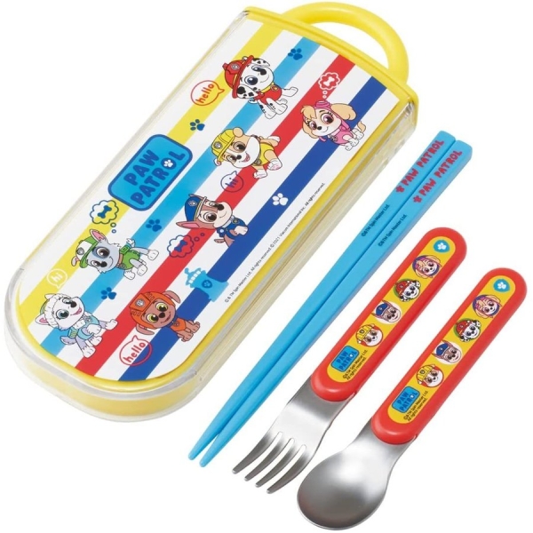 【震撼精品百貨】汪汪隊立大功 Paw Patrol~Pow Patrol 汪汪隊 SKATER抗菌3合1餐具組-黃*57390