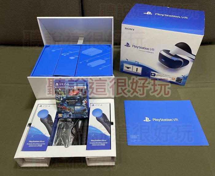 品相新 PS4 VR 豪華全配包 內含兩隻動態控制器 + VR一套 CUH-ZVR1 PS4VR VR