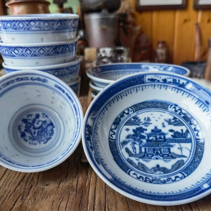 景德鎮567年代手工玲瓏青花盤龍茶杯，主人珍藏無瑕中古品，嚴選推薦