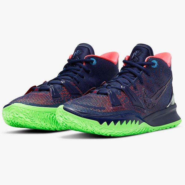NIKE Kyrie 7 EP 男鞋籃球厄文包覆抓地力Air Zoom 緩震藍【運動世界