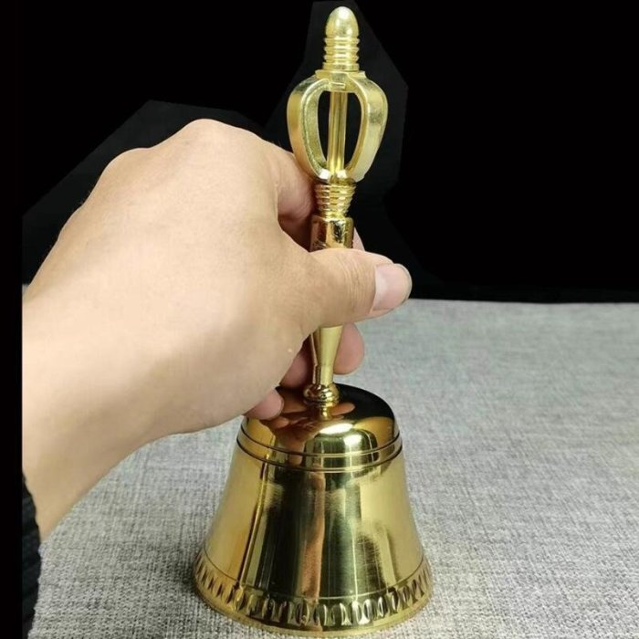 富貴坊』【開光】純銅三清鈴，金剛鈴，手搖鈴法器，三叉鈴，銅鈴