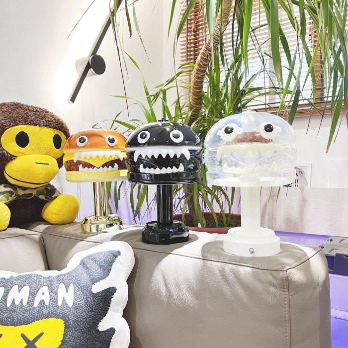 希望商店】UNDERCOVER x MEDICOM TOY HAMBURGER LAMP 22SS 透明漢堡燈