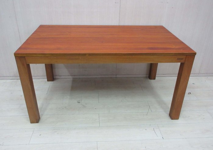 新竹二手家具◎百豐悅2手家具-二手 餐桌椅  150公分詩肯柚木餐桌 5尺餐桌 4人餐桌 台中二手傢俱 觀音2手家具