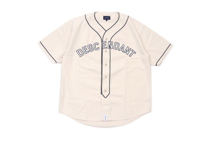 DESCENDANT BLEEK B.B SS SHIRT 20SS シャツ 希望商店】DESCENDANT BLEEK B.B SS SHIRT 20SS 刺繡短袖棒球衫| Yahoo拍賣