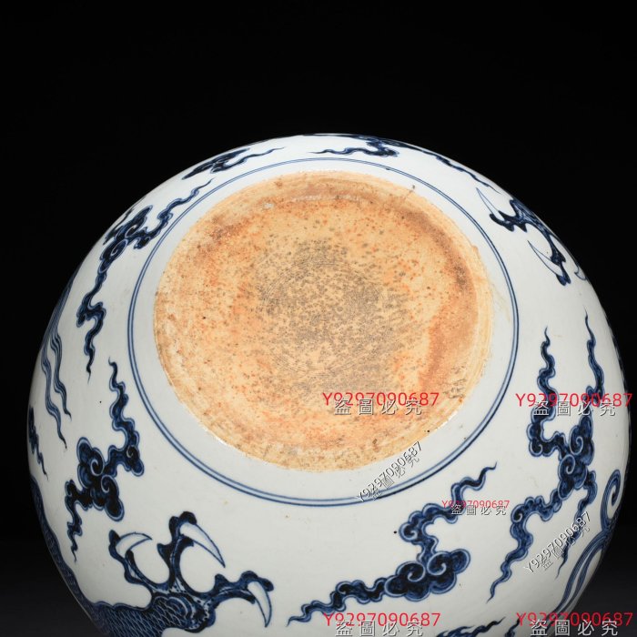 明永樂青花云龍紋天球瓶43*32厘米舊藏古董古玩【財神到】-2900 | Yahoo拍賣