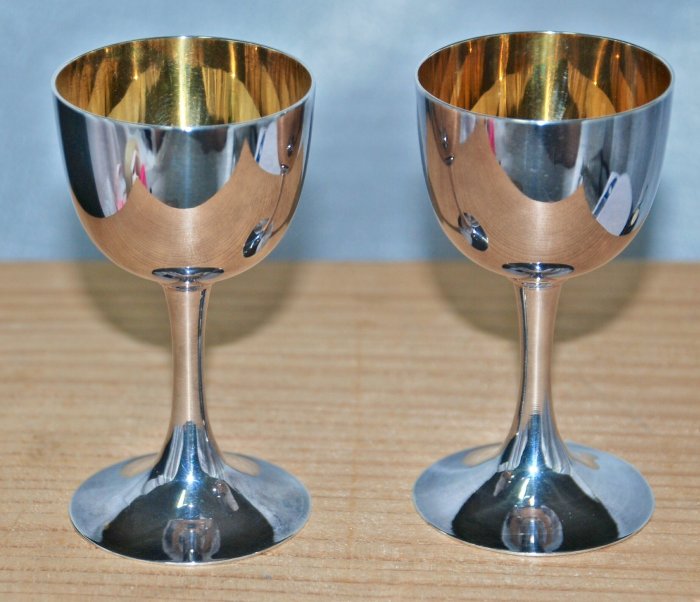 銀盃 純銀 2点セット 140g 純銀 銀杯 銀杯 純銀盃 純銀盃 純銀 盃 Zx⁄