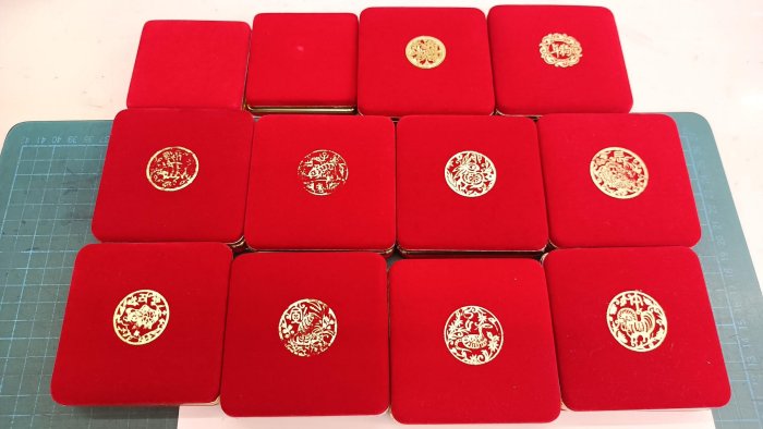中央造幣廠職工福利委員會銀章，80年三羊開泰至91年神駒飛躍12枚一組