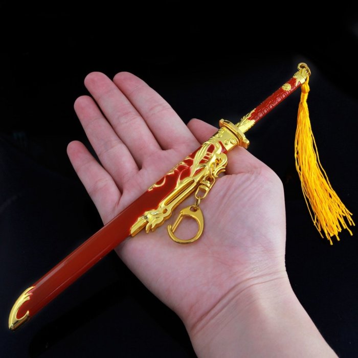 現貨- 送刀架】『 九五至尊- 唐刀』22cm 刀劍槍玩具武器兵器模型no