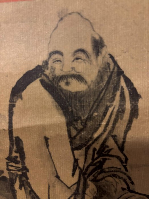 嚴選復制《宋晁無咎老子騎牛圖》，公分畫心