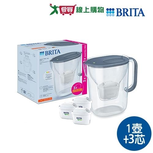 BRITA SE純淨濾水壺石灰藍(3芯) 濾水壺 濾芯 過濾 淨水【愛買】