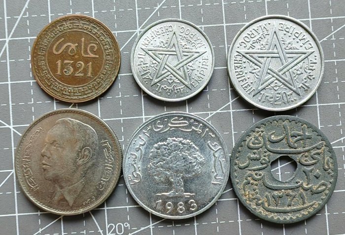 摩洛哥古錢幣嚴選1951-1965年珍藏版硬幣銅幣幣種| Yahoo拍賣