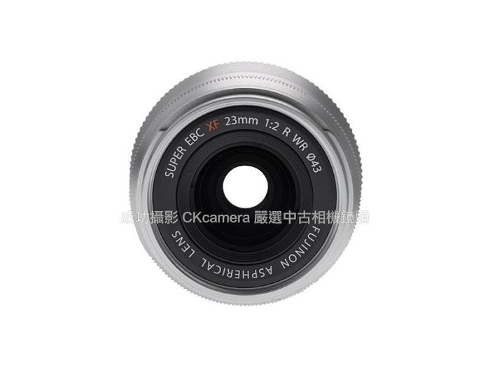 中古品！FUJIFILM  FUJINON XF 23mm F2 R WR 成功攝影Fujifilm XF 23mm F2 R WR 銀中古二手輕便好攜小廣角定