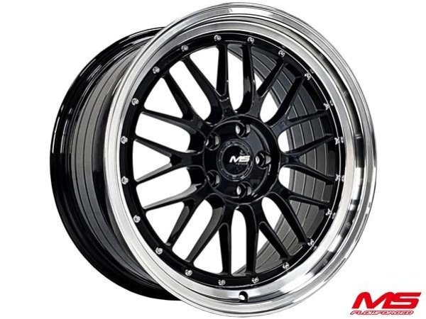 全新鋁圈 MS MS823 20吋 旋鍛 5孔114.3 5孔108 5孔112 120 亮黑拋光邊唇 類 B LM LM2