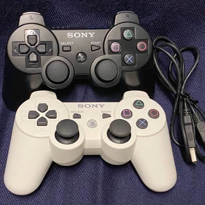 Sony PlayStation 3 PS3 無線手把*2 (黑色CECHZC1T、白色