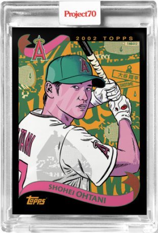 大谷翔平漂亮藝術畫卡2021 Topps Project 70 Art Card 536 | Yahoo拍賣