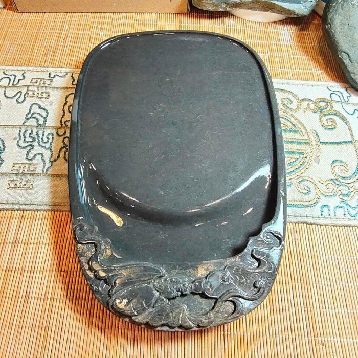 古端渓硯　清時代　刻竹型封猴吉祥文 【封候】【博砚堂珍品】　極上品(A-98) 鳴硯堂精選］端硯古塔岩雲福硯90年代硯台| Yahoo拍賣