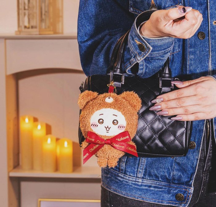 ＊日式雜貨館＊ 日本 吉依卡哇 泰迪熊系列 吉伊卡哇 數量限定款 小八貓 烏薩奇 古本屋 小桃鼠 泰迪熊裝扮款 掛件 聖誕節限定 烤雞吉伊卡哇 現貨