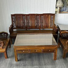 宏品全新二手家具電器 A692602*檀木3+1+1+大小茶几*書桌 電腦桌 辦公桌 客廳桌 中古傢俱 餐桌椅 仿古家具 滿千送百豐富喜悅 新竹台北台中苗栗南投