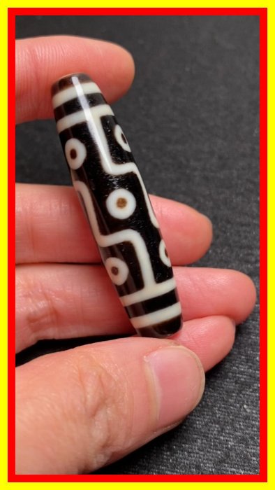 文玩堂：折線九眼天珠 九眼天珠 最強の天珠 潜在能力 利益 能力 権力 瞑想 修行 願望実現