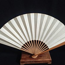 日本回流圍棋扇小林光一九段作品竹制扇骨米白色扇面扇面有書法字體清晰