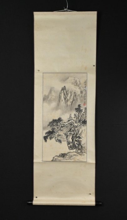 【真作】掛軸　五常の徳　書作品　墨書　漢文　書道　五常訓　五常道　S53 玖隆蕭松和挖寶網K》尹宏地溪山清遠山水書法水墨畫掛軸(05730) | Yahoo拍賣