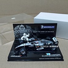1:43 Minichamps Kimi Raikkonen McLAREN MERCEDES MP4-19 Wset