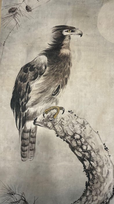 書畫23 鷹圖 美術品/アンティーク 絵画/タペストリー 【公式通販】