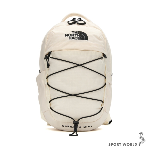 The North Face 北面 後背包 防潑水 彈力繩扣 米白【運動世界】NF0A52SWROU