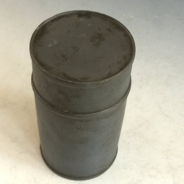 松果坊】日本煎茶道具清朝老錫器『點銅』古錫罐錫茶入錫茶葉罐s260b