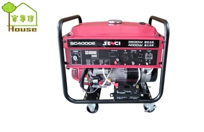 [ 家事達] Senci-SC4000E 電動啟動四行程引擎發電機 4000w-110V/220V 特價