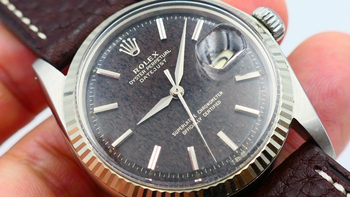 【美好時光】罕見咖啡Tropical Gilt版本！！1966年份ROLEX勞力士經典款1601收藏逸品