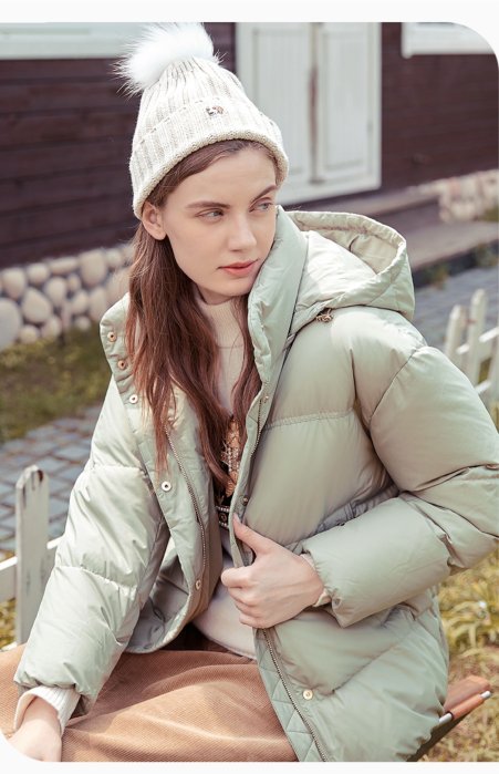 ❤Miss baby❤ 韓國Hazzys  女士 保暖休閒羽絨外套  經典寬鬆氣質短款