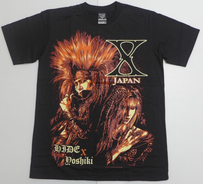 hideyoshi 着用 X JAPAN VINTAGE T shirt Mr.17】 X JAPAN 日本HIDE YOSHIKI 進口漫畫風搖滾金屬團T-SHIRT 短袖T