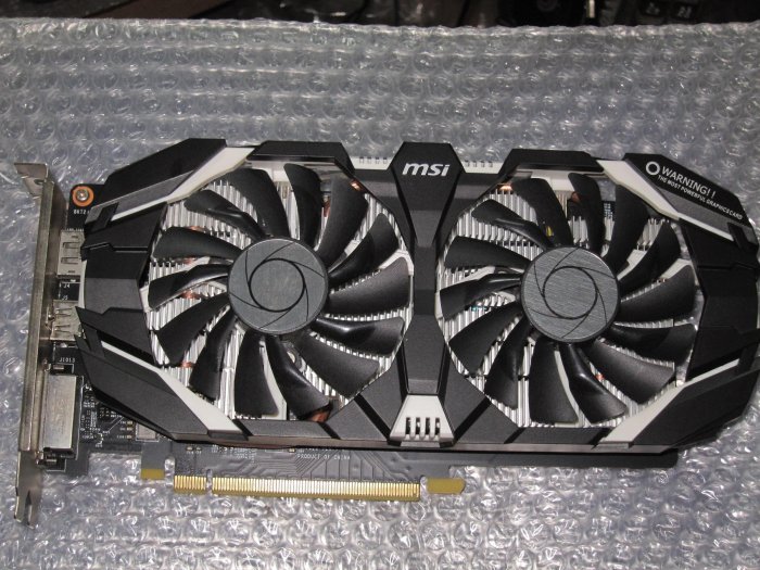 售:(HDMI埠故障)微星Geforce GTX 1060 6GT OCV1 GDDR5 192BIT顯示卡