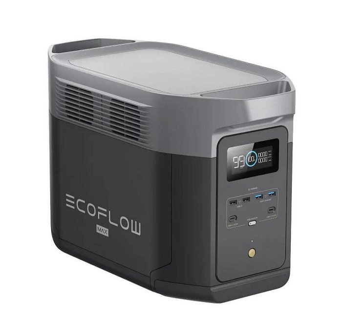 臺灣現貨EcoFlow DELTA 2 Max 儲能電源 2048Wh 3400W輸出 太陽能光伏移動空調 冷氣 街頭藝人 露營電池 正浩 臺灣DJI總公司免運