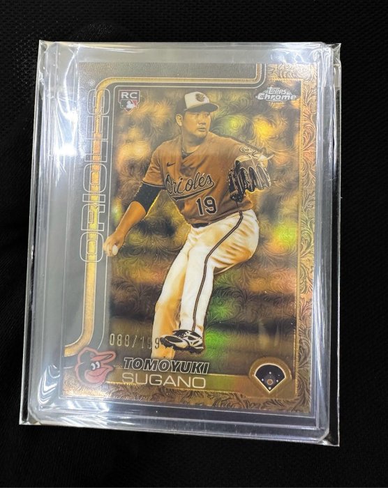限/199 巴爾的摩金鶯正RC菅野智之2025 Topps Chrome Gilded Collection 