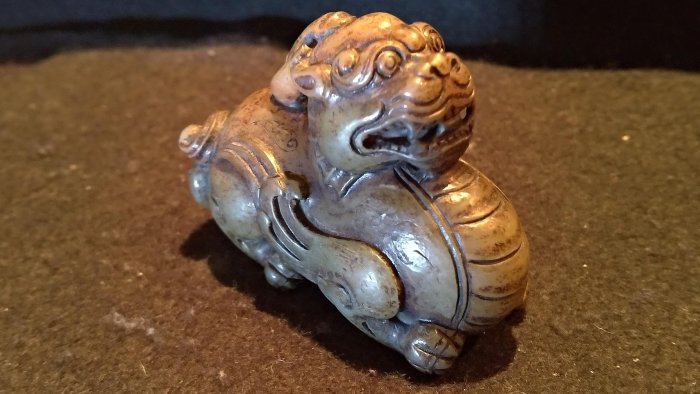 和田玉天祿辟邪貔貅玉雕建元款正品| Yahoo拍賣