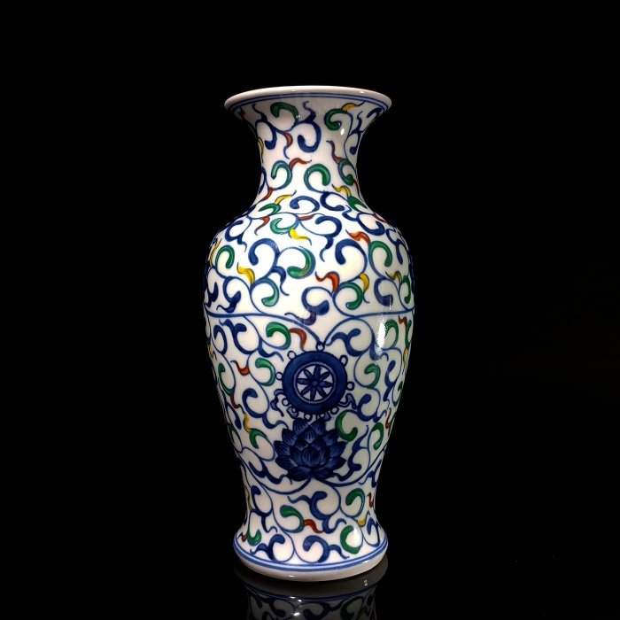 富貴拍賣場』青花三彩蓮花雙魚纏枝紋觀音瓶SCL-9426-CC | Yahoo拍賣