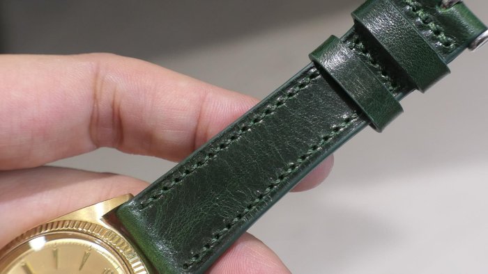 【美好時光】深綠皮帶超對味，最襯ROLEX的錶帶！20mm收16mm ROLEX男錶用皮錶帶 1601 1803 16234 18238
