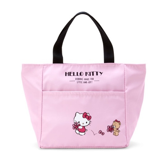 【震撼精品百貨】凱蒂貓 Hello Kitty~日本SANRIO三麗鷗 KITTY尼龍保冷便當袋-熊熊*32677